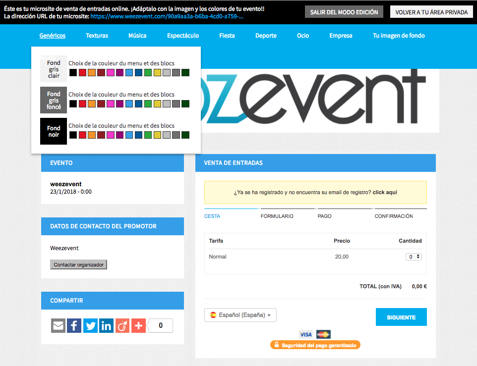 Con Weezevent, Crea Tu Proprio Y Atractivo Canal De Venta De Entradas