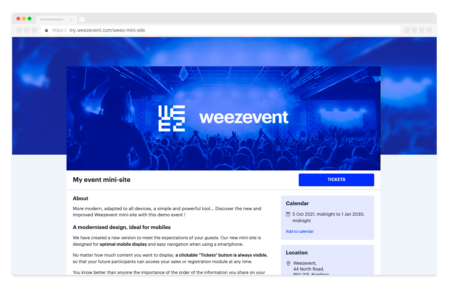 How to create a website for your event