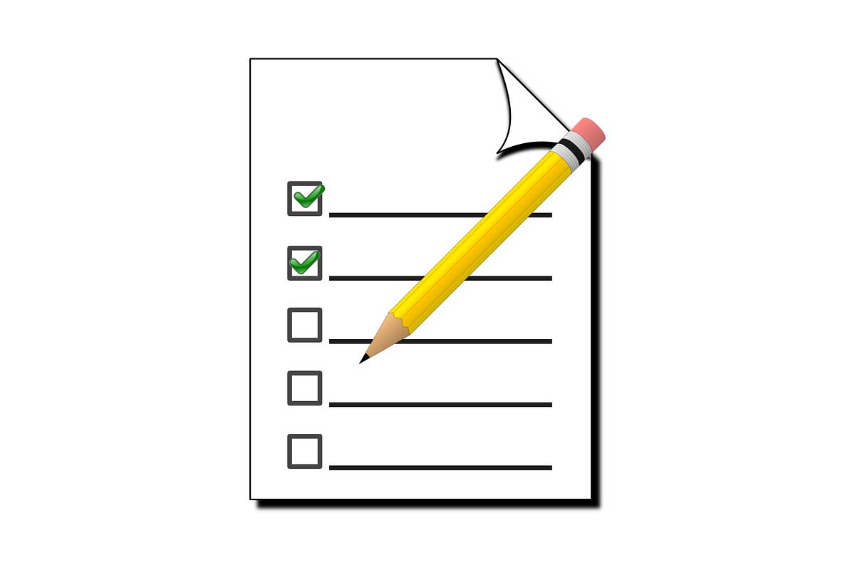 checklist for a survey