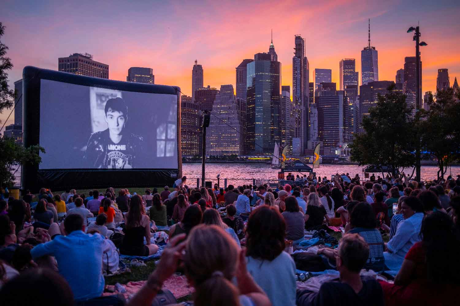 séance de cinéma plein air