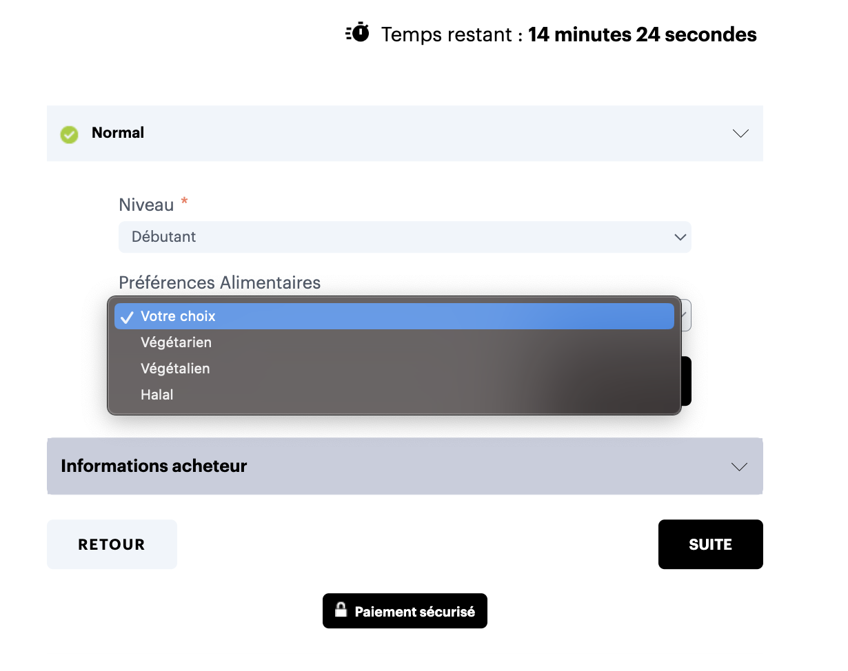 formulaire à choix multiples
