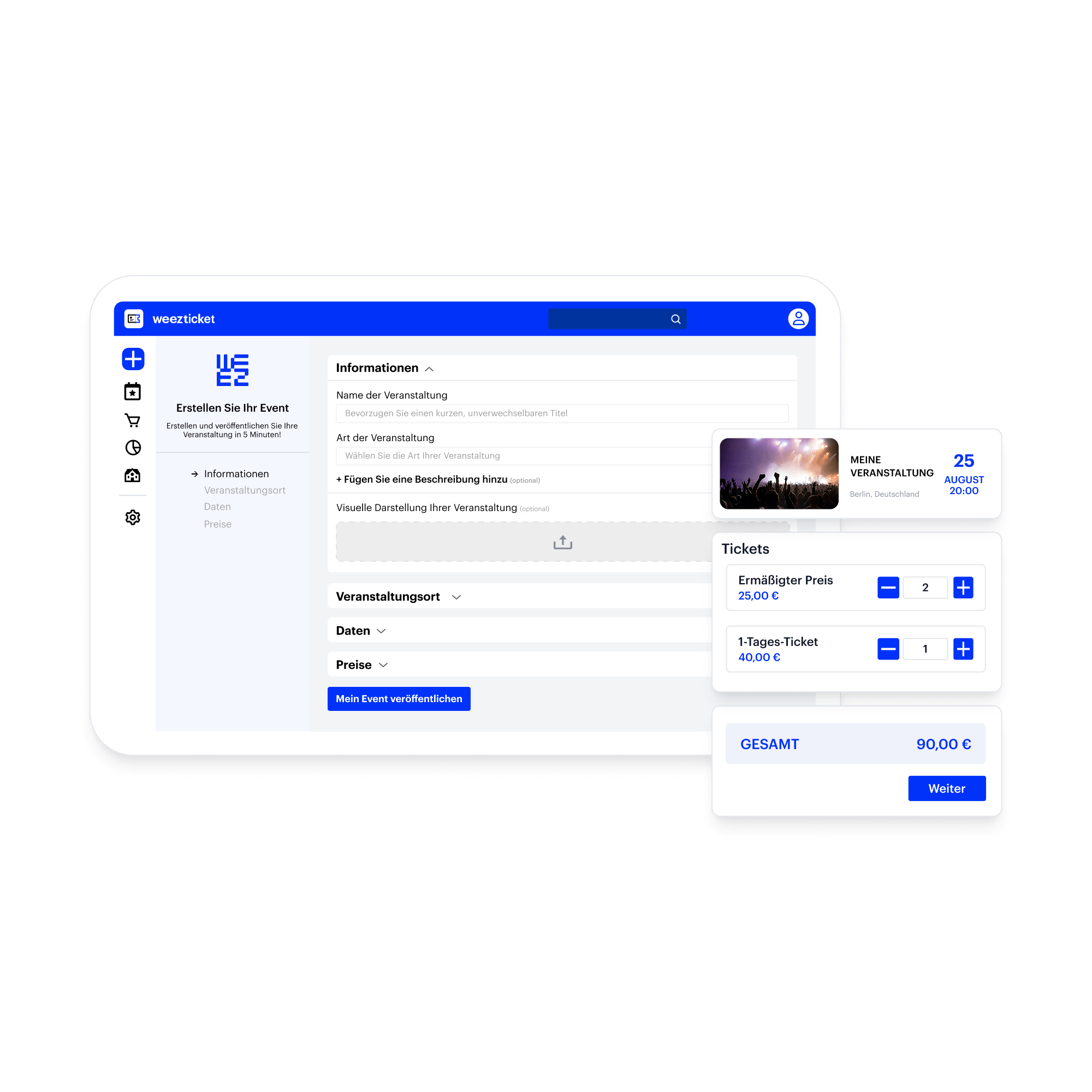 Create event ticketing with Weezticket