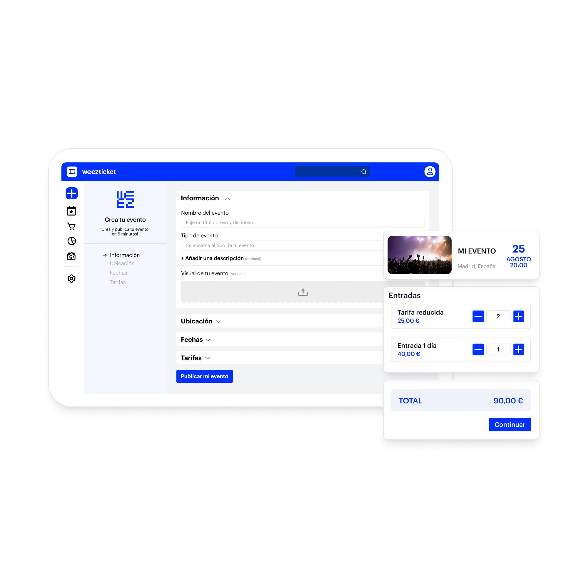 Create event ticketing with Weezticket