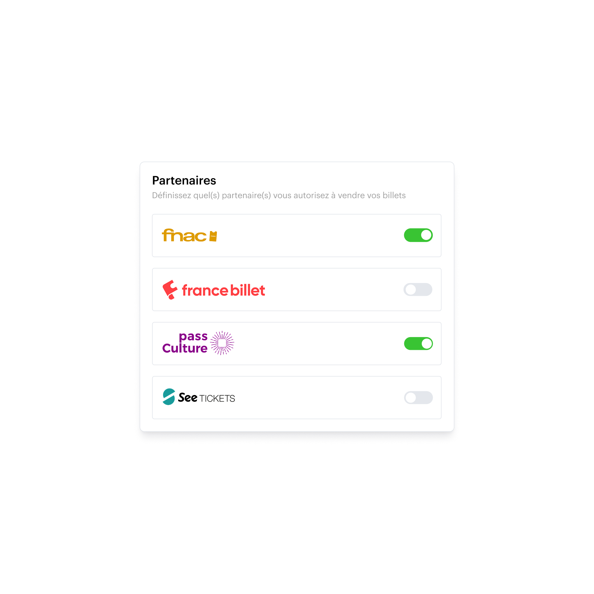 Réseau de distributeurs partenaires