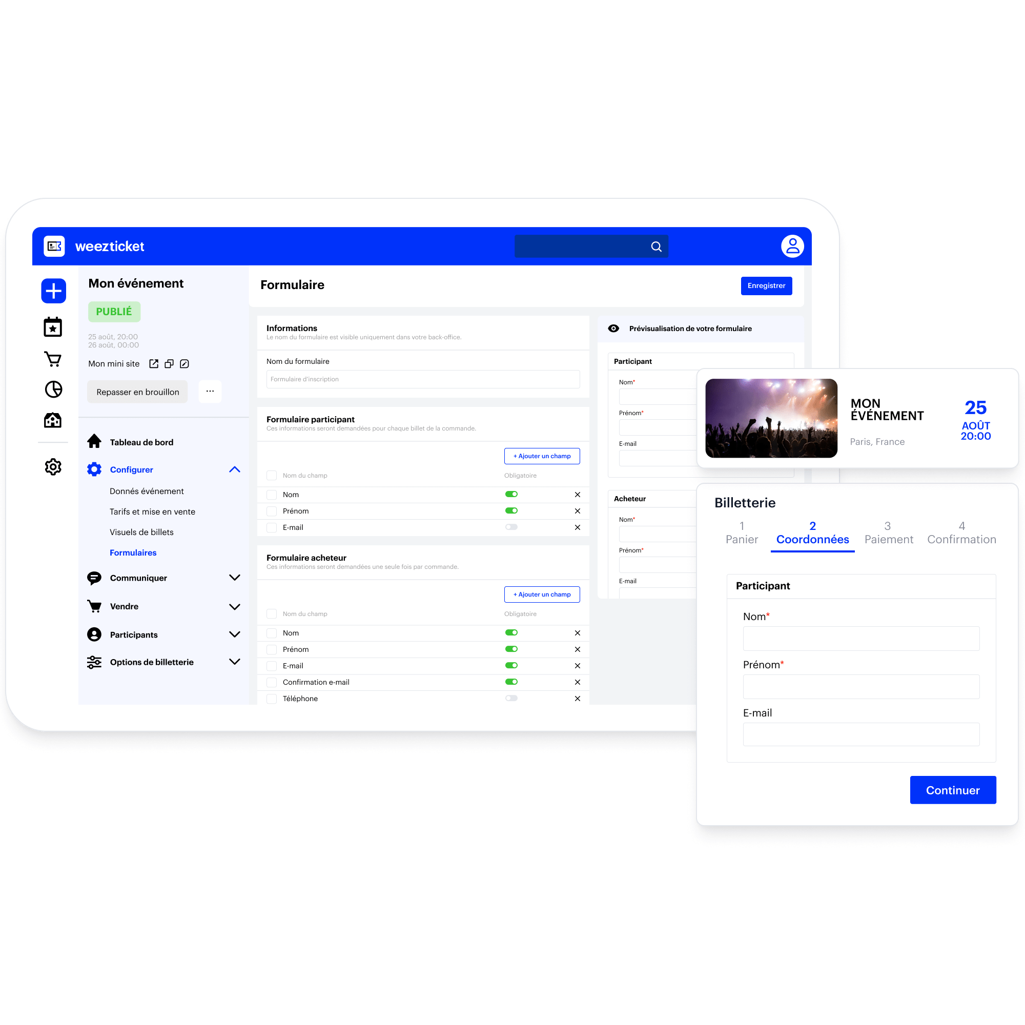 Création de formulaire d'inscription