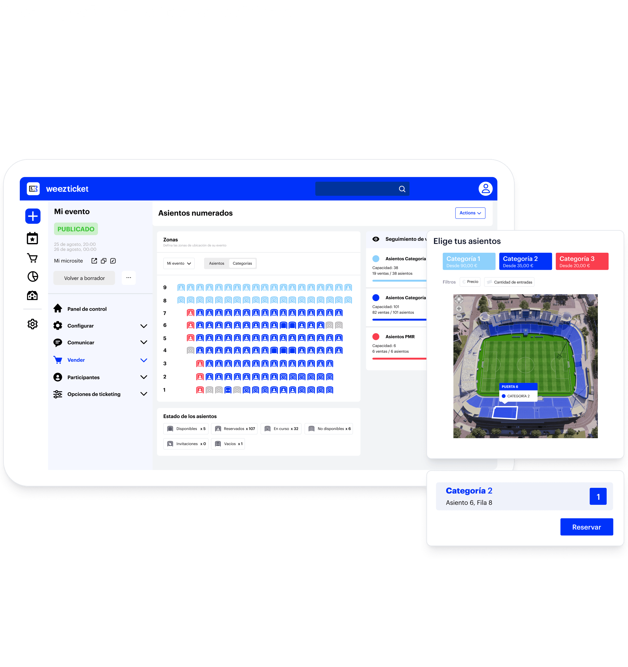 Configuration du placement numéroté avec module acheteur