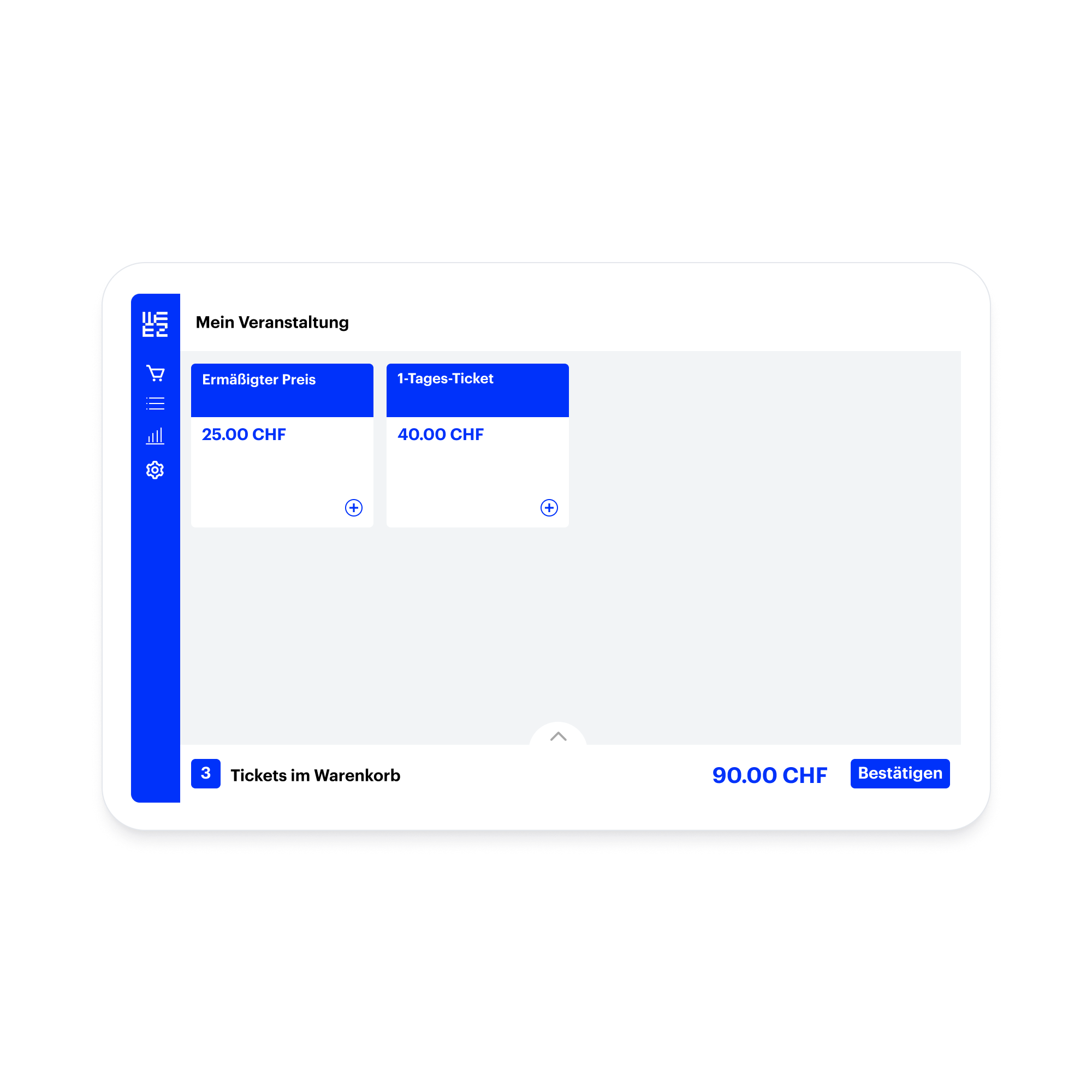 Guichet de vente de billet
