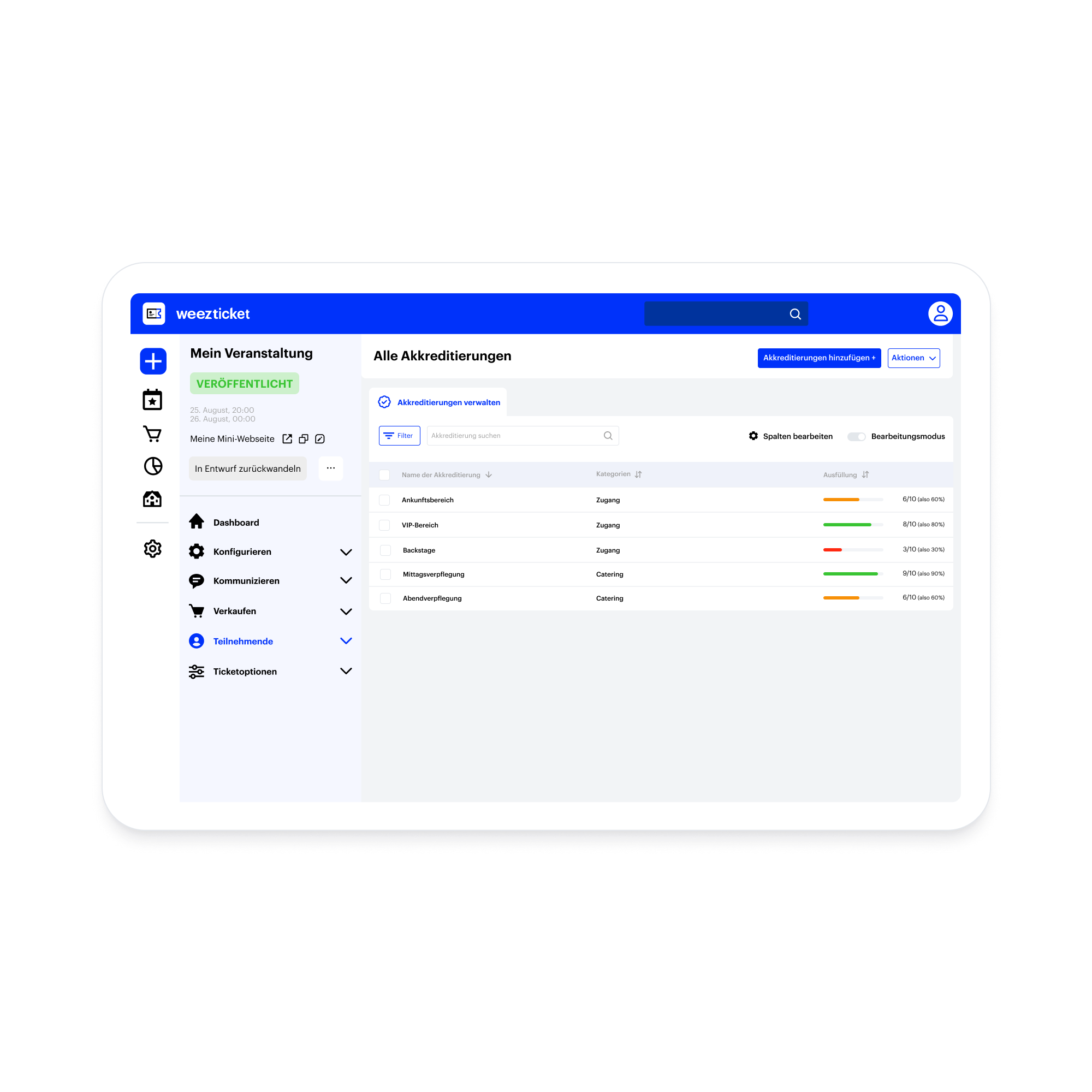 Plateforme d'accréditation