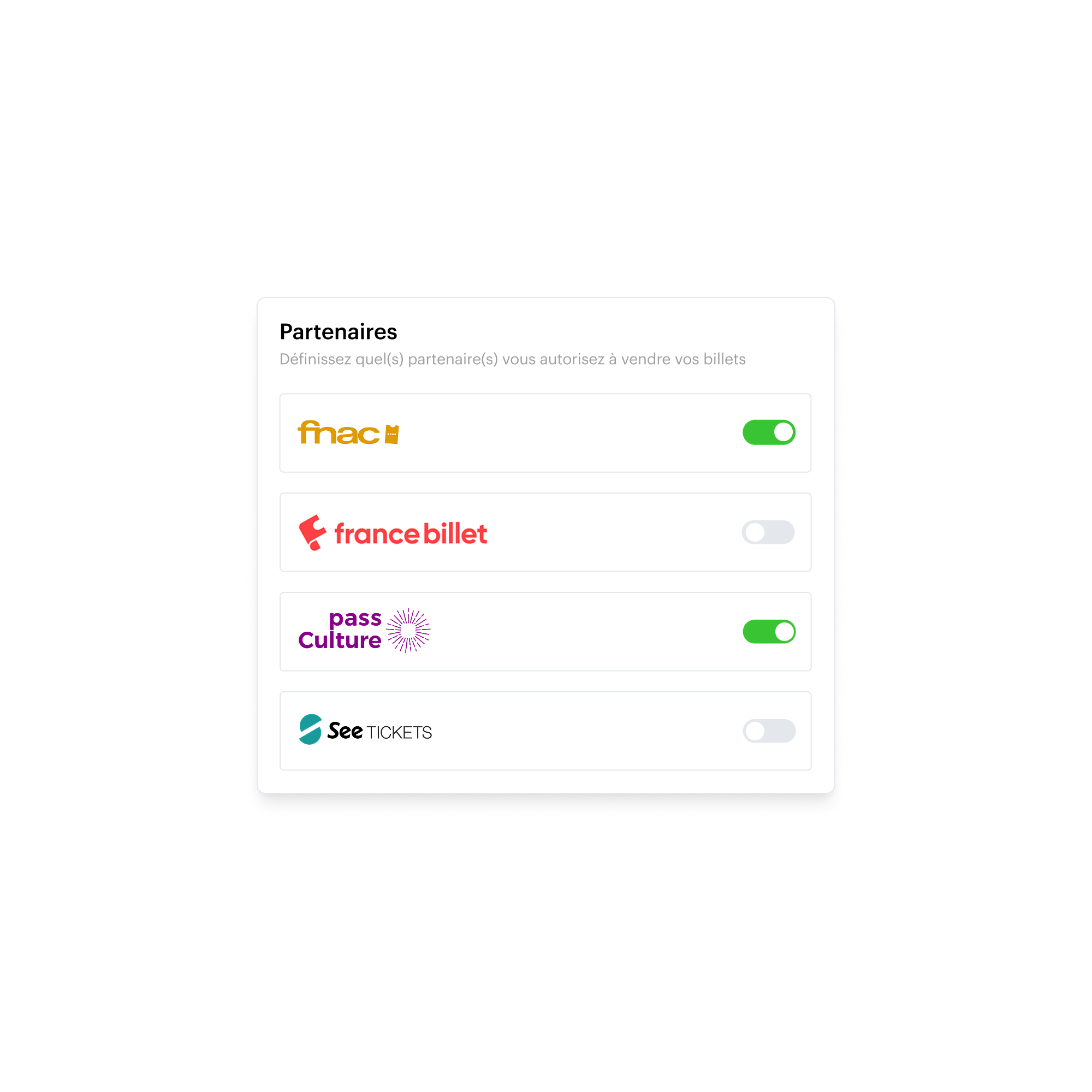 Réseau de distributeurs partenaires