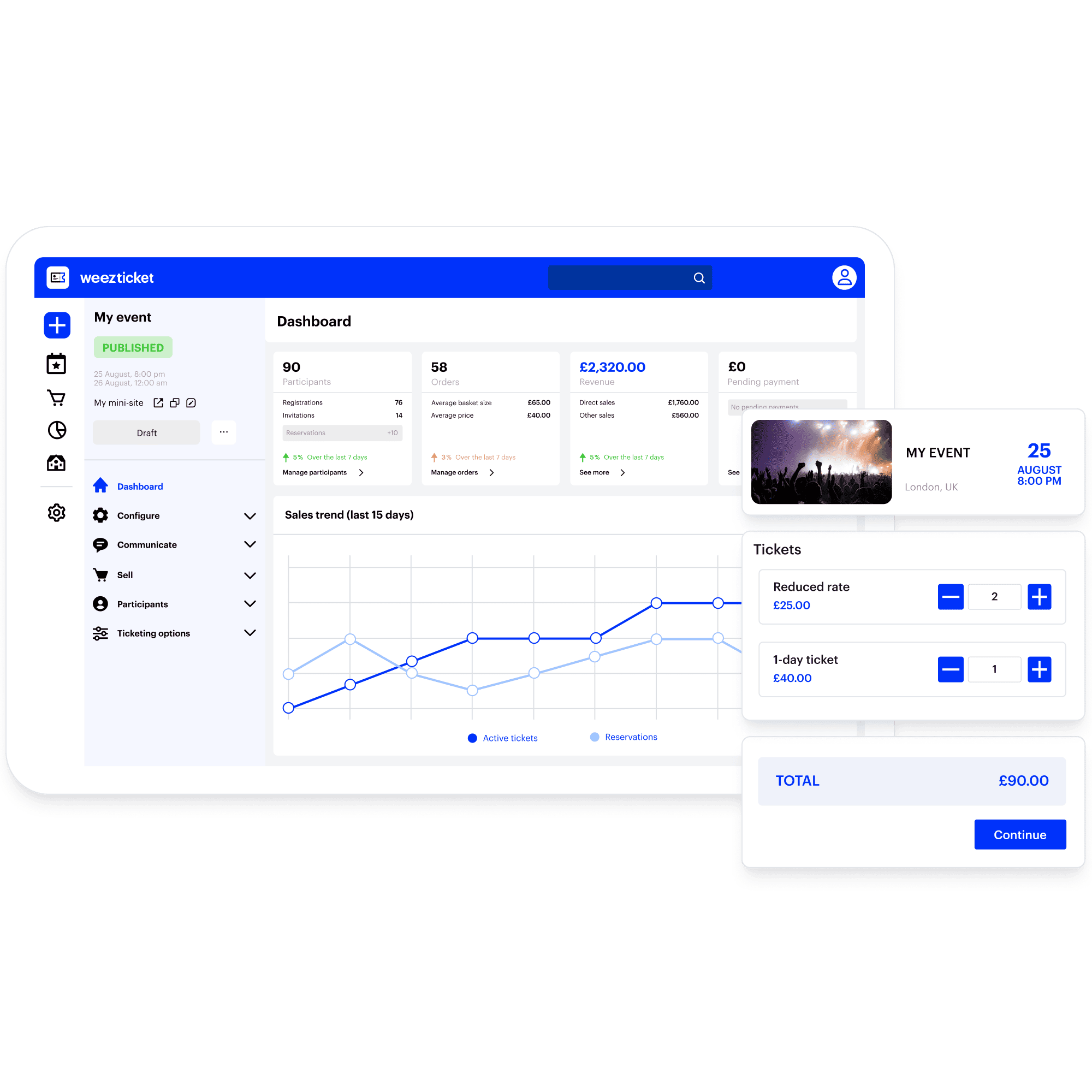Plateforme de billetterie