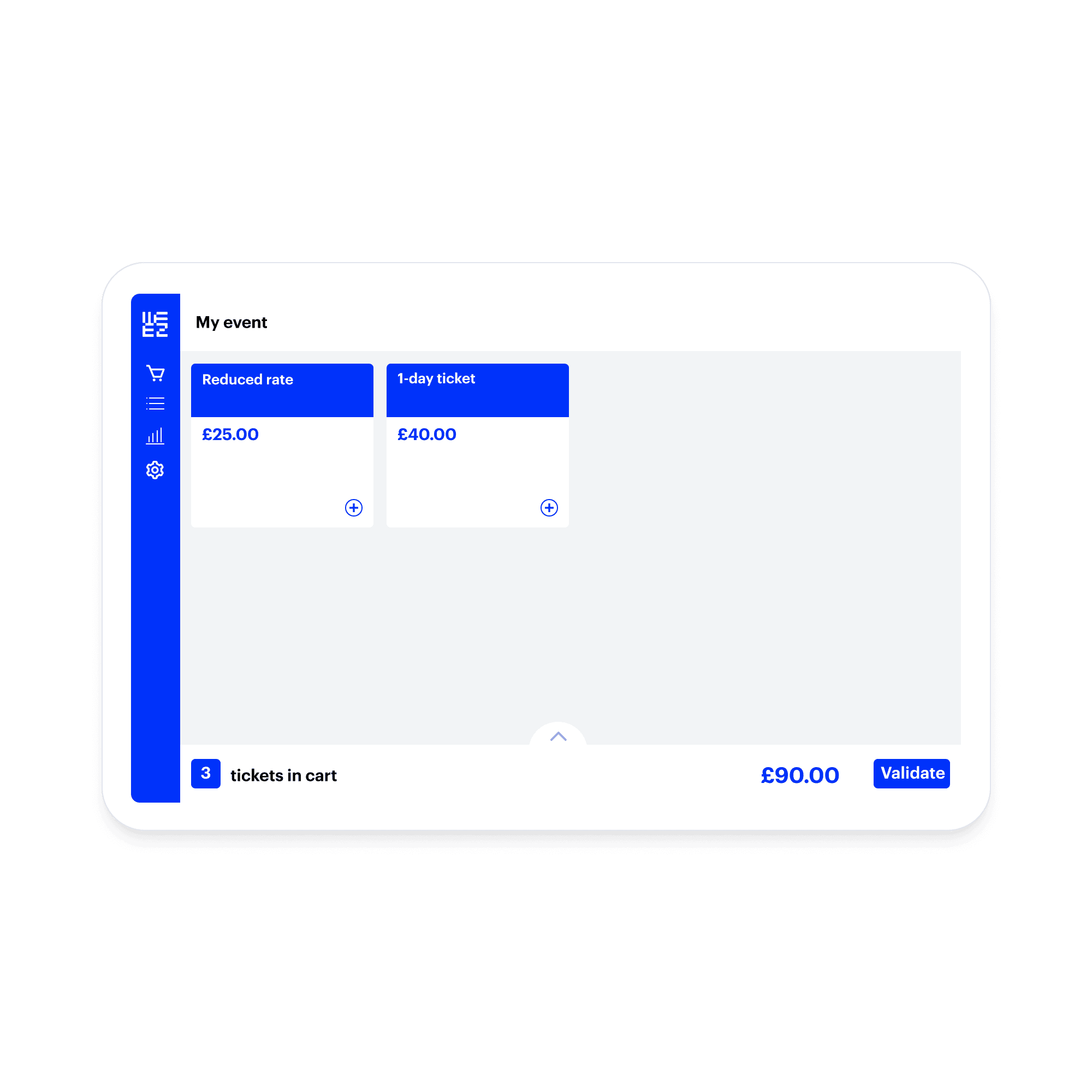 Guichet de vente de billet