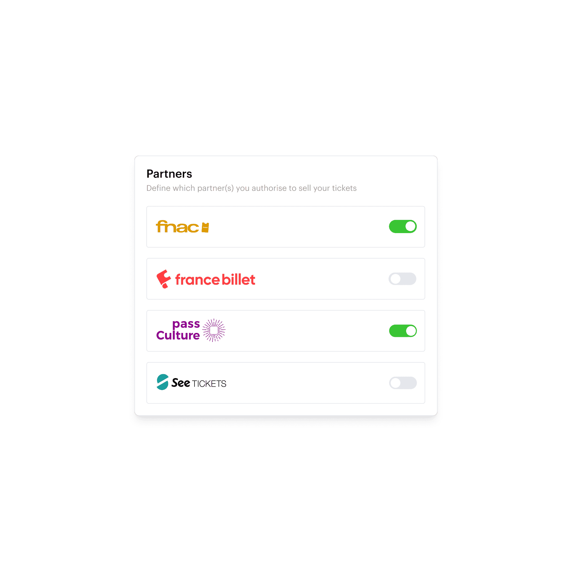 Réseau de distributeurs partenaires