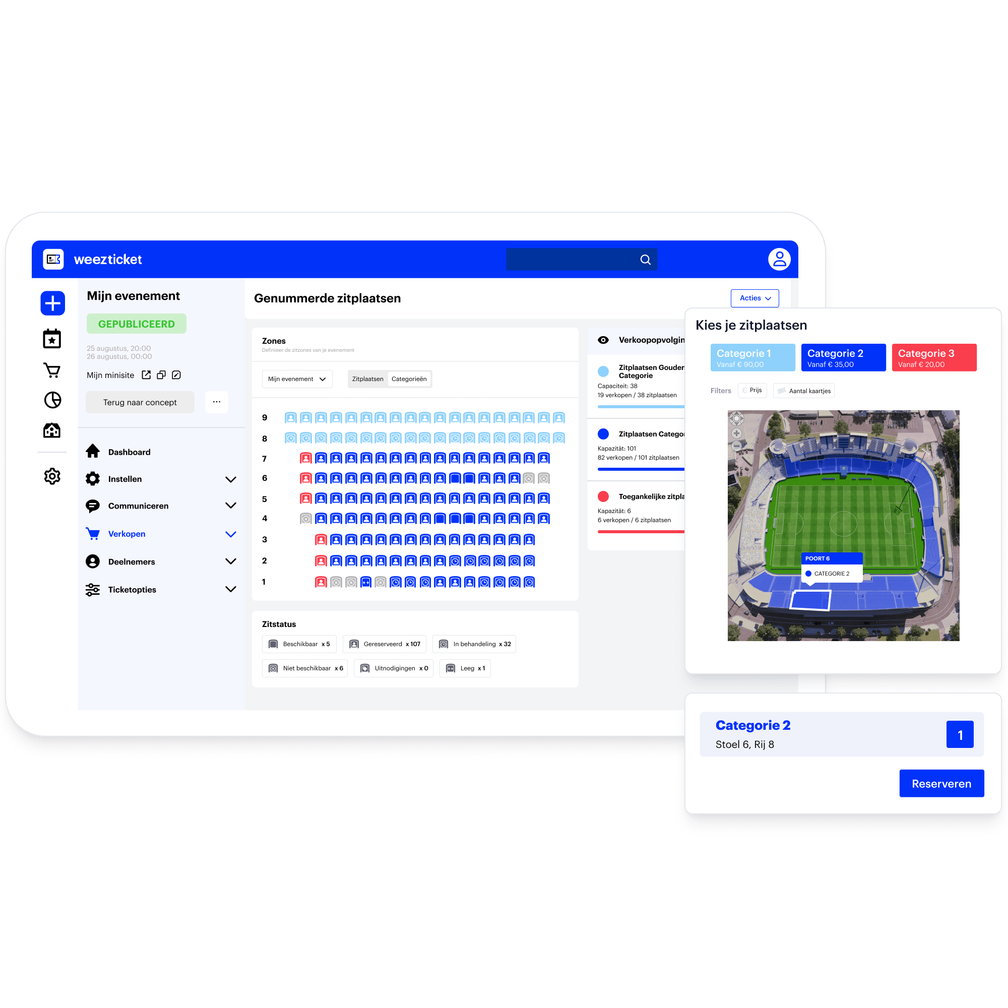 Configuration du placement numéroté avec module acheteur