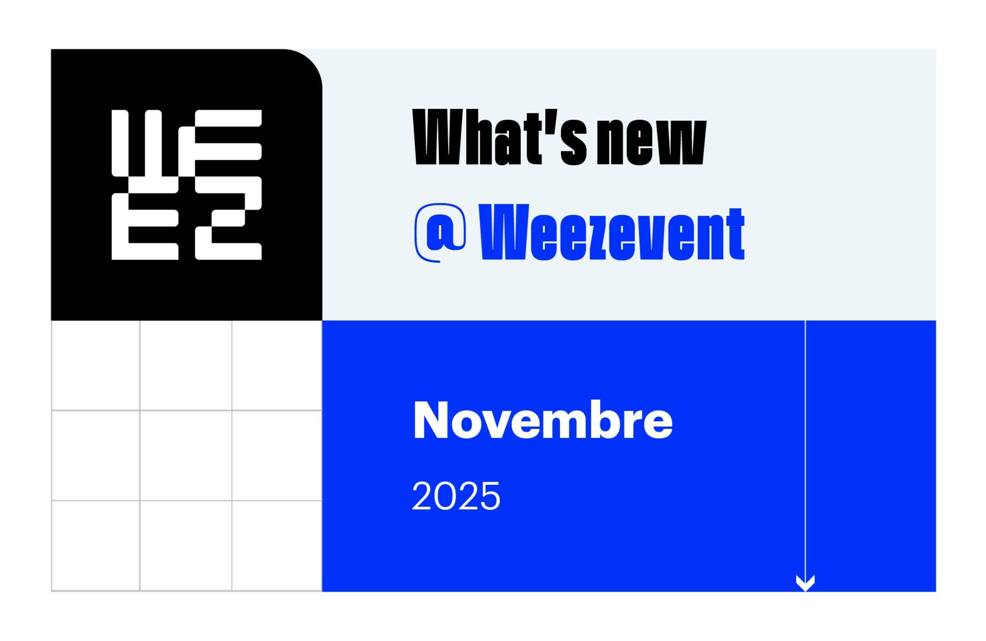 What’s new @ Weezevent – Novembre 2025