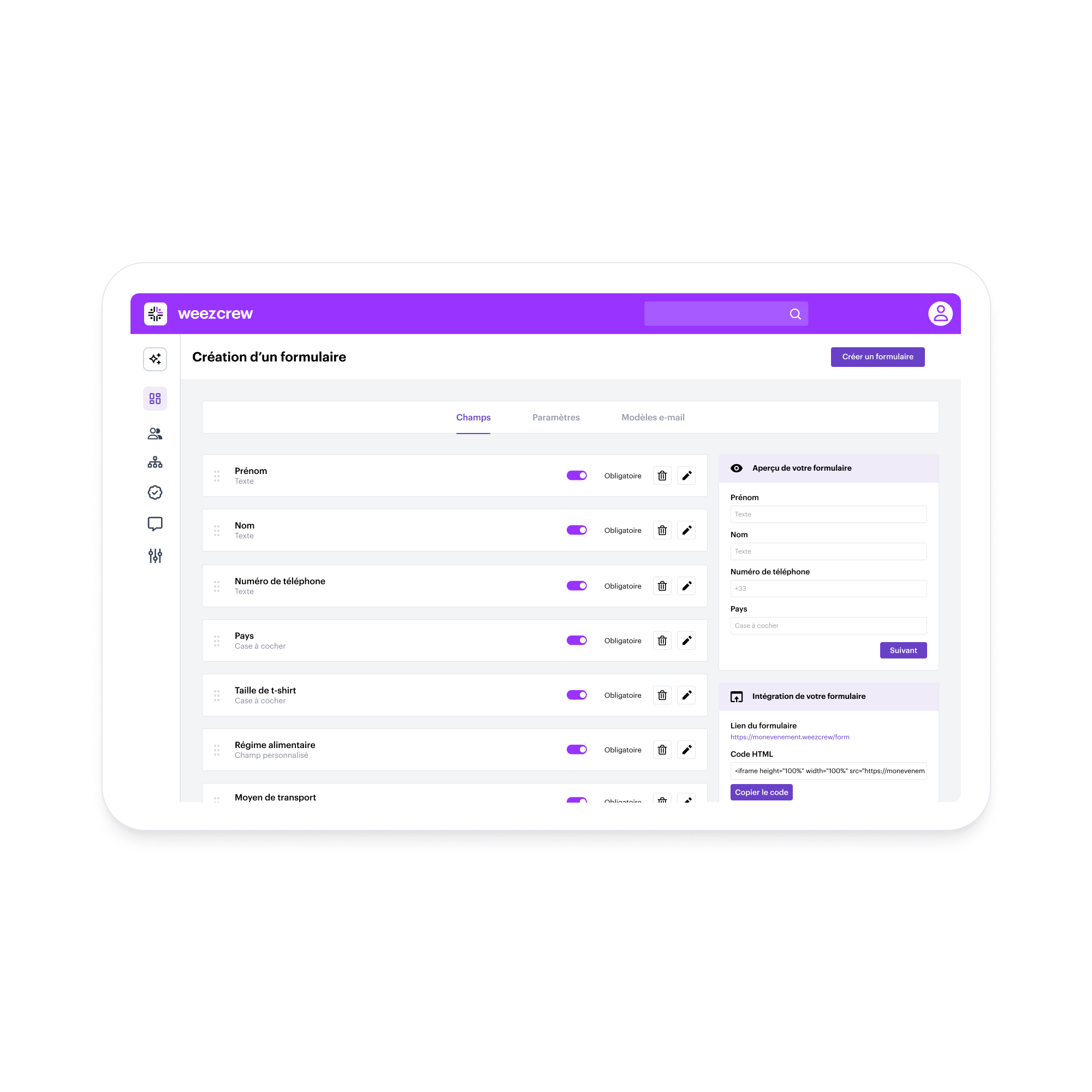 Landing – FR – Recrutement/Inscription des bénévoles