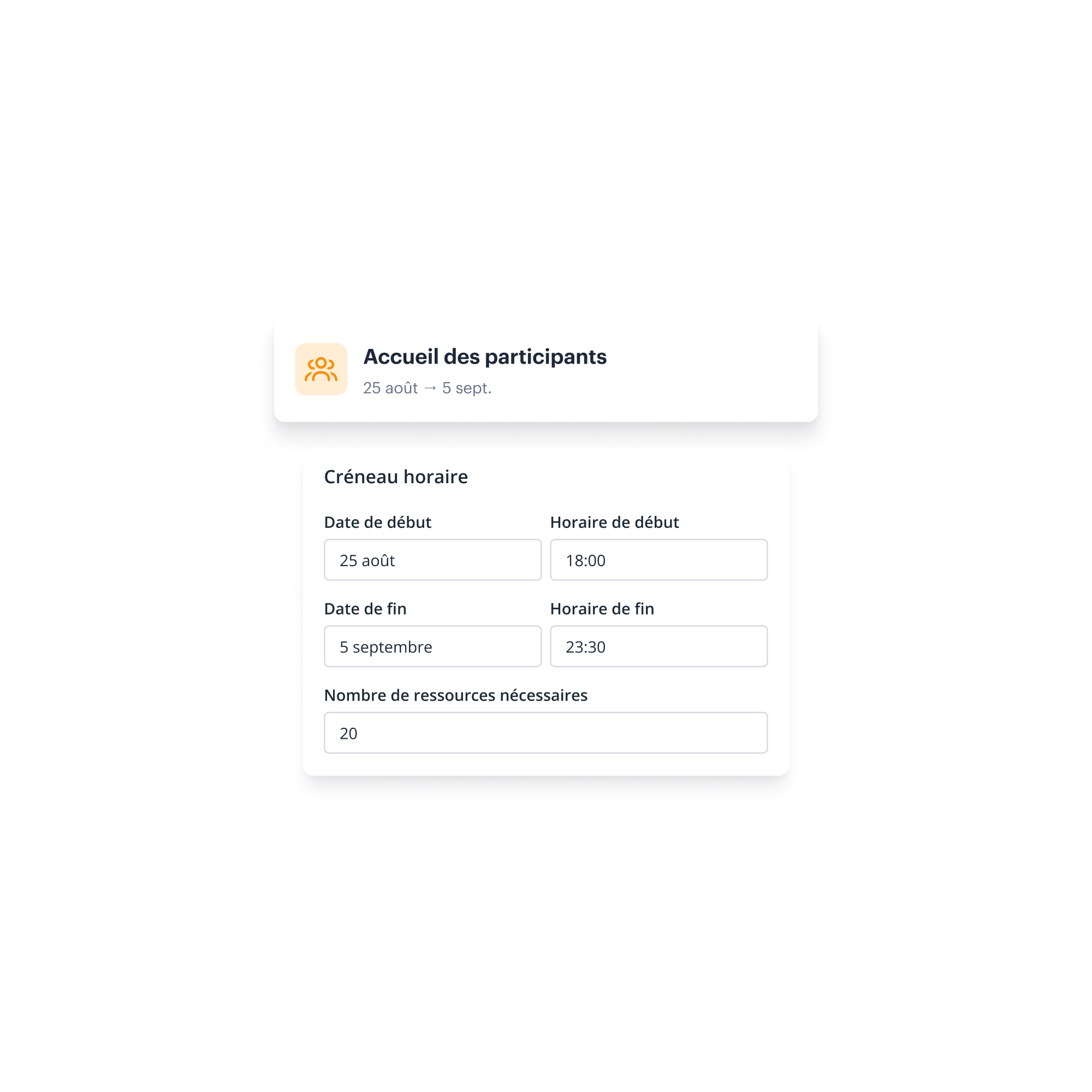 Landing – FR-CA – Planification/Affectation des bénévoles