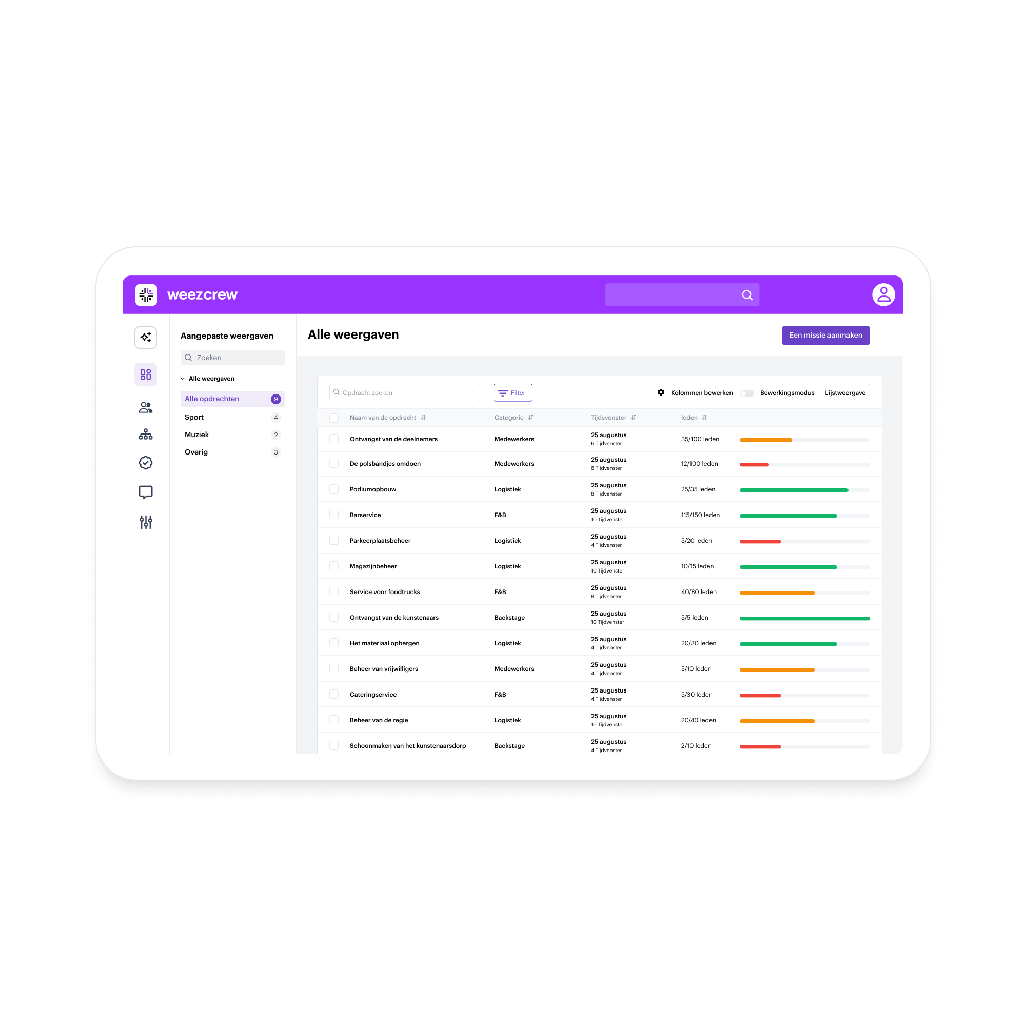 Landing – NL – Plan en wijs taken toe aan je vrijwilligers
