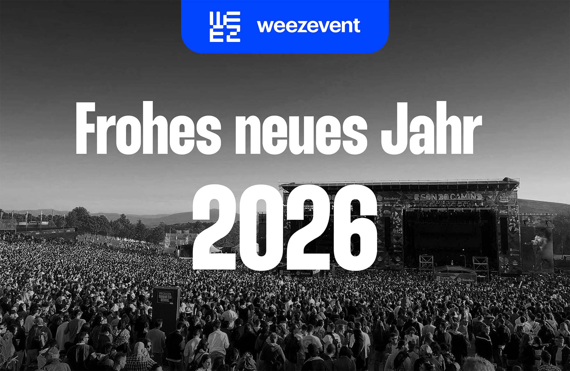 Das gesamte Team von Weezevent wünscht Ihnen ein erfolgreiches Jahr 2026!