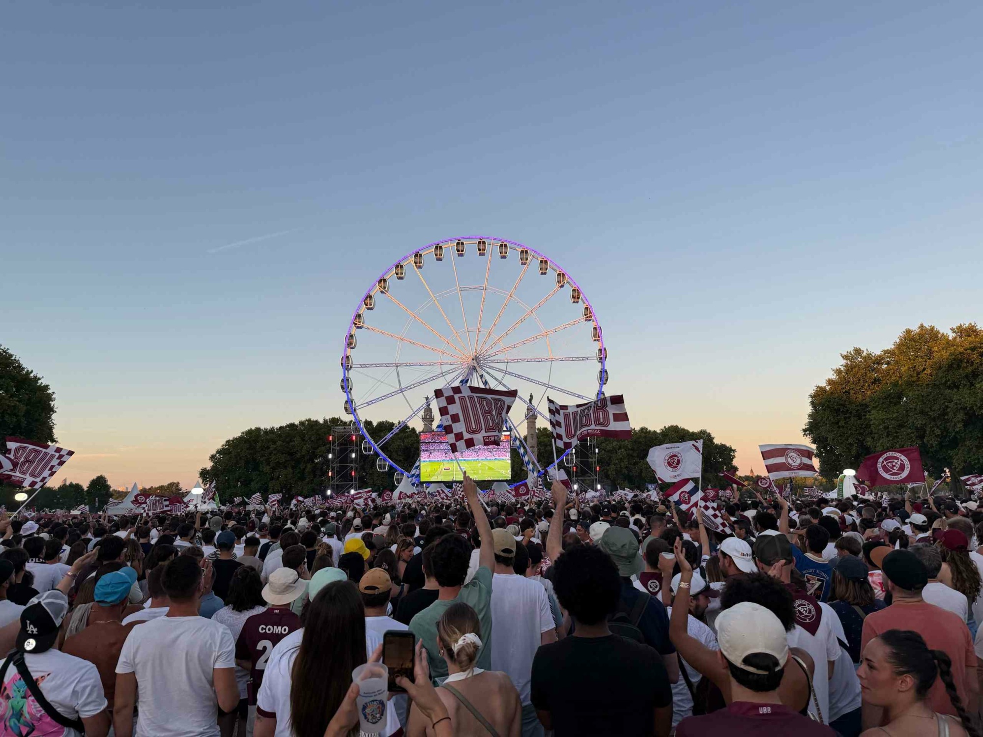 a fan zone for UBB in June 2025