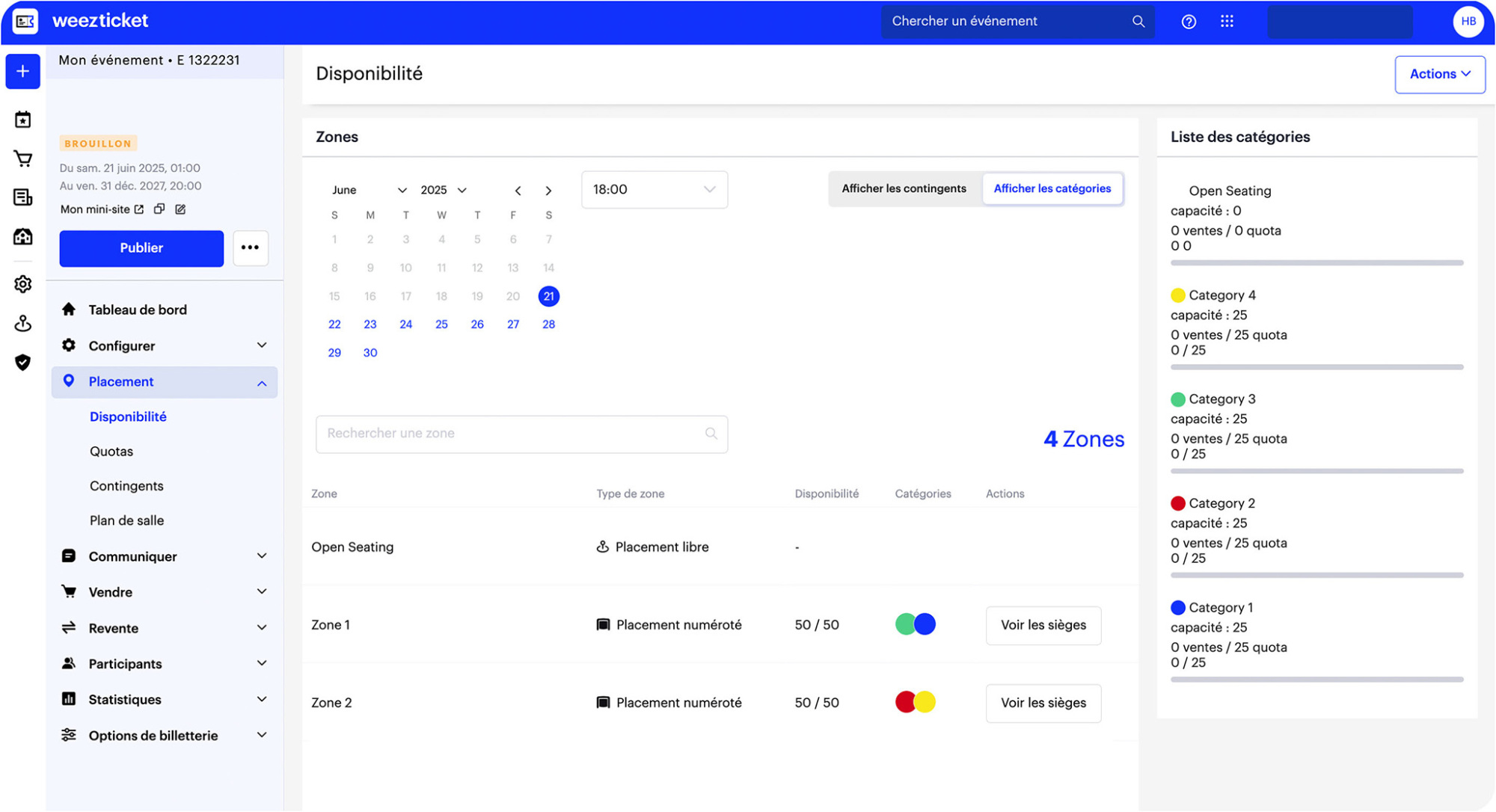 WeezTicket _ Placement _ Disponibilités