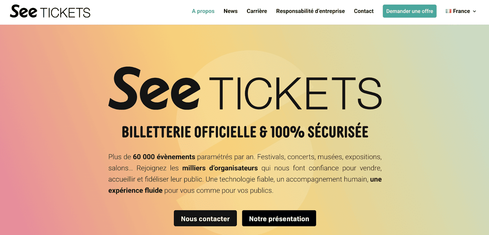 billetterie see tickets