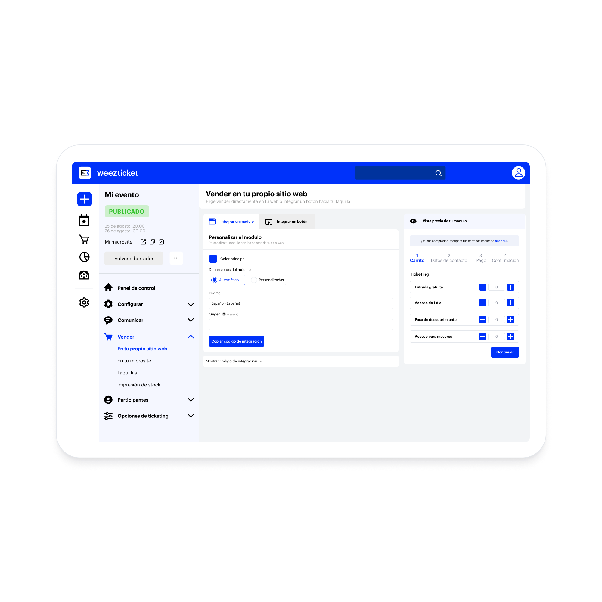 Landing – ES – Inscriptions en ligne