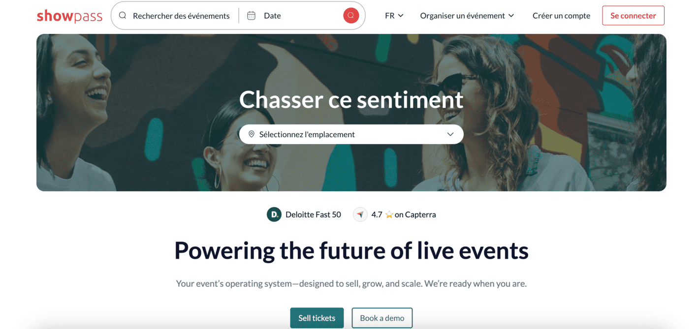 site internet showpass