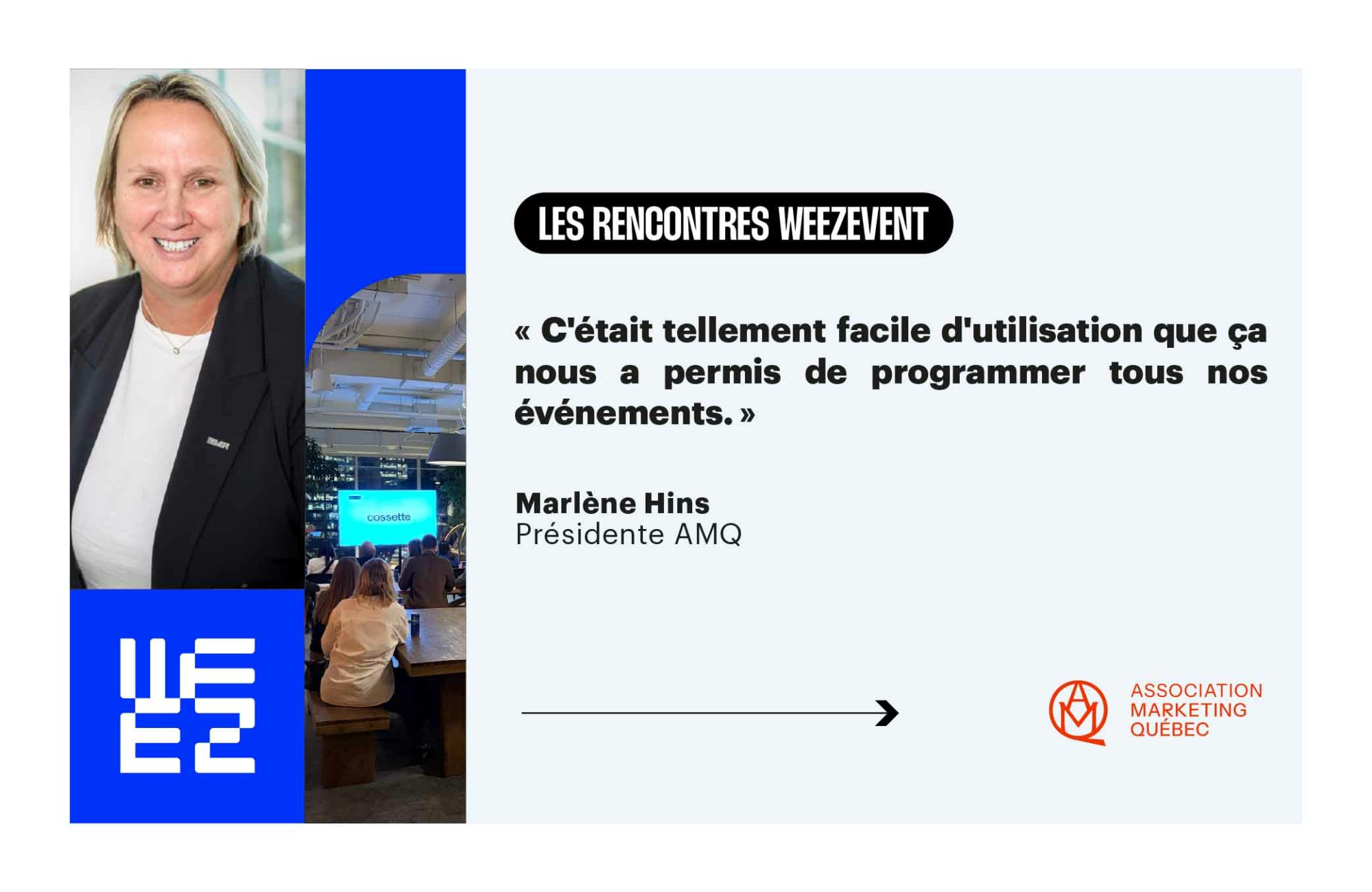 Comment fédérer une communauté professionnelle grâce à des événements réguliers ? Rencontre avec l’AMQ