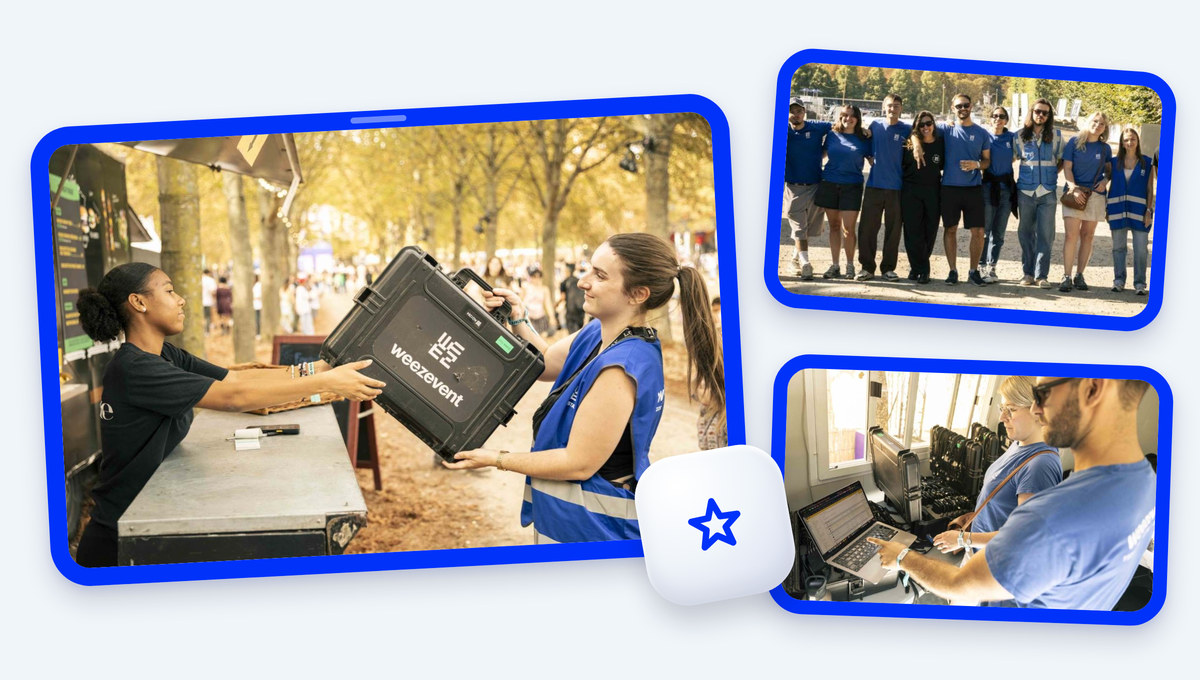 avis weezevent et équipiers en action sur le terrain